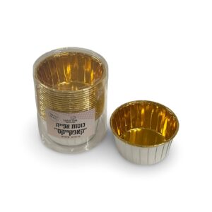 כוסות אפייה מאפינס צבע לבן קוטר 6 ס''מ גובה 4 ס"מ